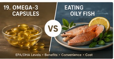 Omega-3 capsules vs oily fish