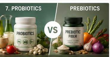 Probiotics vs prebiotics