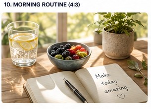 A simple morning wellness routine