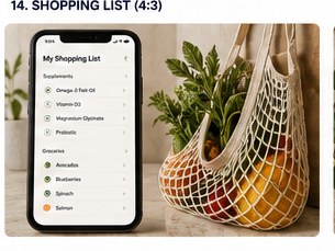 Wellness shopping list
